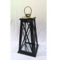 Farmhouse Vintage Decorative Wood Lantern Wash White Effect Outdoor Use for Wedding and Garden