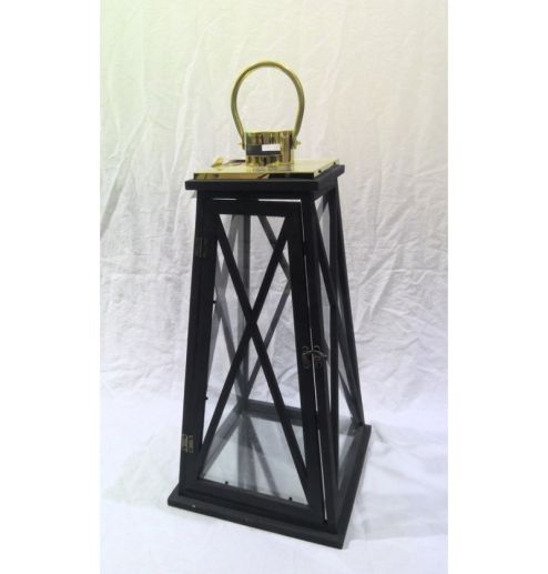 Farmhouse Vintage Decorative Wood Lantern Wash White Effect Outdoor Use for Wedding and Garden