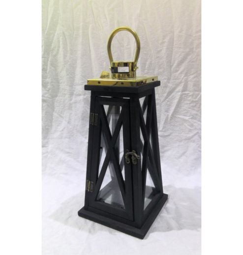 Farmhouse Vintage Decorative Wood Lantern Wash White Effect Outdoor Use for Wedding and Garden