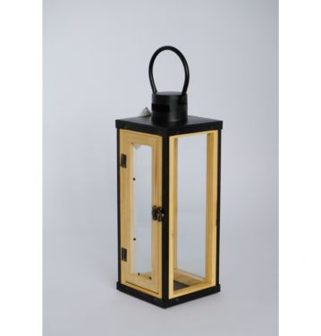 Farmhouse Vintage Decorative Wood Lantern Wash White Effect Outdoor Use for Wedding and Garden JL060179