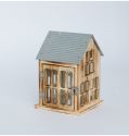 Farmhouse Vintage Decorative Wood Lantern Wash White Effect Outdoor Use for Wedding and Garden