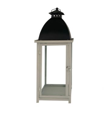 Farmhouse Vintage Decorative Wood Lantern Wash White Effect Outdoor Use for Wedding and Garden JL060182