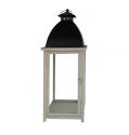 Farmhouse Vintage Decorative Wood Lantern Wash White Effect Outdoor Use for Wedding and Garden