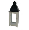 Farmhouse Vintage Decorative Wood Lantern Wash White Effect Outdoor Use for Wedding and Garden
