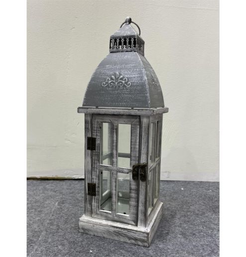Wooden Lantern With Rope Handle For Candle Home and Garden Lantern