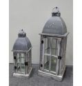 Wooden Lantern With Rope Handle For Candle Home and Garden Lantern