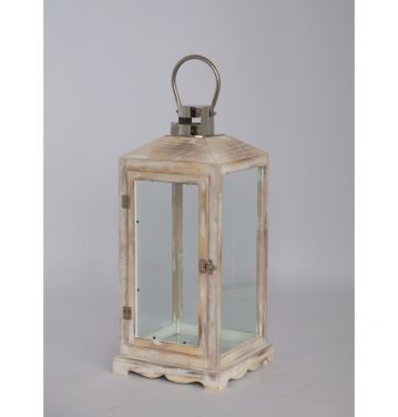 Sympathy thoughtful funeral gift hanging wooden memorial lantern for flameless LED candle JL060249