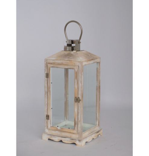 Sympathy thoughtful funeral gift hanging wooden memorial lantern for flameless LED candle