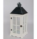 Farmhouse Vintage Decorative Wood Lantern Wash White Effect Outdoor Use for Wedding and Garden