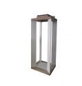 Farmhouse Vintage Decorative Wood Lantern Wash White Effect Outdoor Use for Wedding and Garden