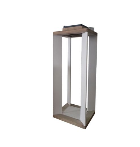 Farmhouse Vintage Decorative Wood Lantern Wash White Effect Outdoor Use for Wedding and Garden