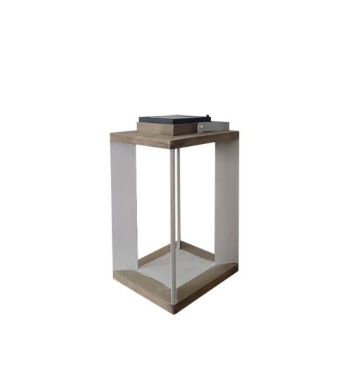 Farmhouse Vintage Decorative Wood Lantern Wash White Effect Outdoor Use for Wedding and Garden
