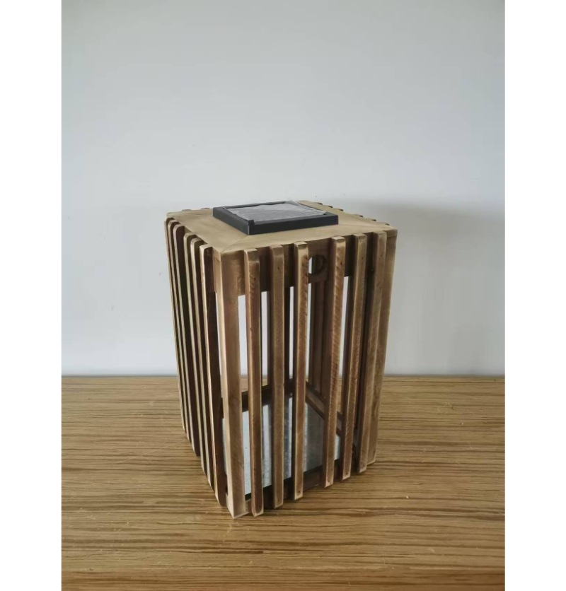 Farmhouse Vintage Decorative Wood Lantern Wash White Effect Outdoor Use for Wedding and Garden  JL060172