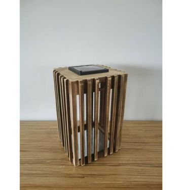 Farmhouse Vintage Decorative Wood Lantern Wash White Effect Outdoor Use for Wedding and Garden  JL060172