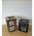 Farmhouse Vintage Decorative Wood Lantern Wash White Effect Outdoor Use for Wedding and Garden