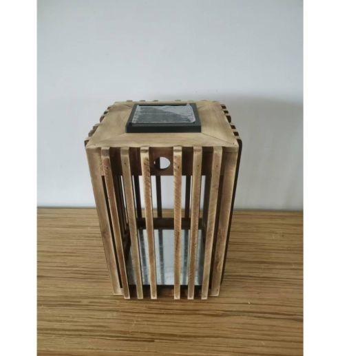 Farmhouse Vintage Decorative Wood Lantern Wash White Effect Outdoor Use for Wedding and Garden
