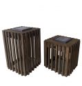 Farmhouse Vintage Decorative Wood Lantern Wash White Effect Outdoor Use for Wedding and Garden