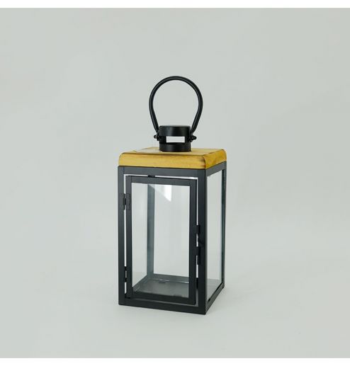 Farmhouse Vintage Decorative Wood Lantern Wash White Effect Outdoor Use for Wedding and Garden JL060288