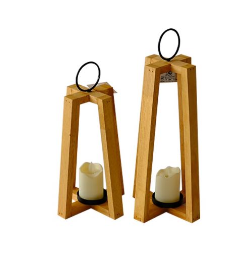 Farmhouse Vintage Decorative Wood Lantern Wash White Effect Outdoor Use for Wedding and Garden