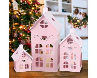 Small Metal Wind Lamp Garden Style Christmas Lantern Candle Holder for Home and House Decoration