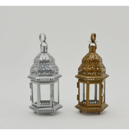 Moroccan Colorful Metal lantern Stand Candles Holder Ramadan Decoration