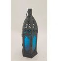 Glass Metal Moroccan Delight Garden Candle Holder Table Hanging Lantern Tealight