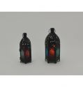 Handmade Colorful Moroccan Modern Decorative Hollow Metal Outdoor Candle Holder Lantern