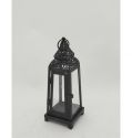 Classic Vintage Lantern with Colorful Glass Metal Lantern Metal Candle Holder