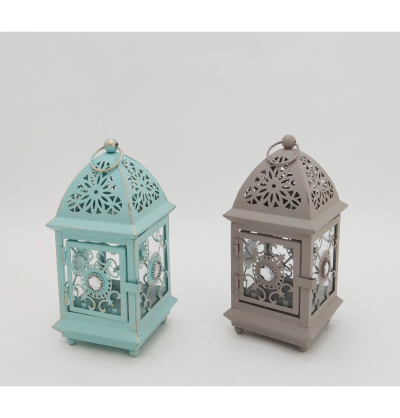 Wedding Iron Lantern Decorations Hanging Moroccan Candle Holder Stand Classical Romantic Home Decoration JL011443