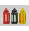 Modern Multi-Color Glass Moroccan Candle Holder Home Decorative Lantern