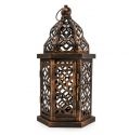European Style Eetro Iron Windproof Lamp Candle Holder Metal Decorative Lantern