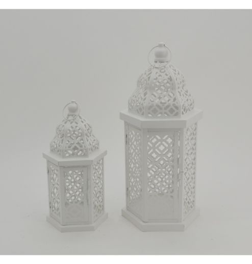 European Style Eetro Iron Windproof Lamp Candle Holder Metal Decorative Lantern