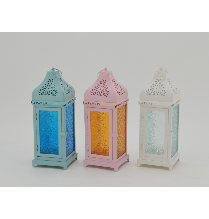 Vintage Style Outdoor Garden Decor Wrought Classic Metal Candle Holder Hanging Lantern JL012081S