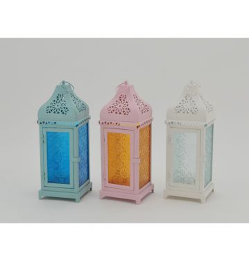 Vintage Style Outdoor Garden Decor Wrought Classic Metal Candle Holder Hanging Lantern JL012081S