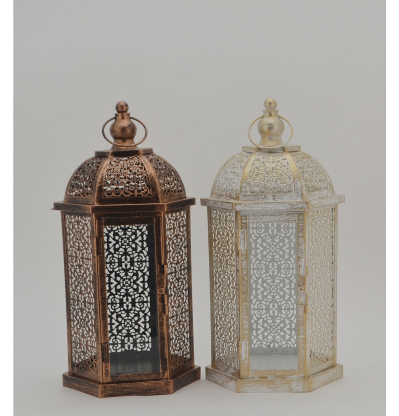 Metal Candle Lanterns For Indoor Outdoor Candle Holder Terrarium For Home And Wedding Decor JL012363