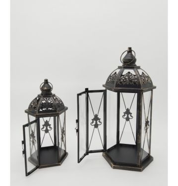 Metal Candle Holders Lanterns Vintage Black Birdcage Decorative for Wedding Home Party JL012531