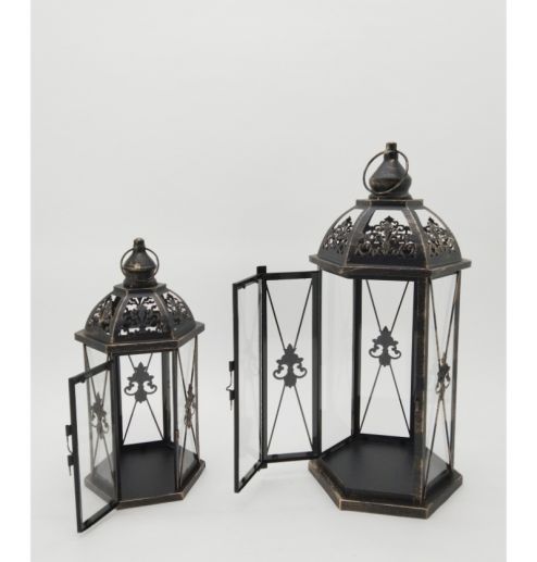 Metal Candle Holders Lanterns Vintage Black Birdcage Decorative for Wedding Home Party