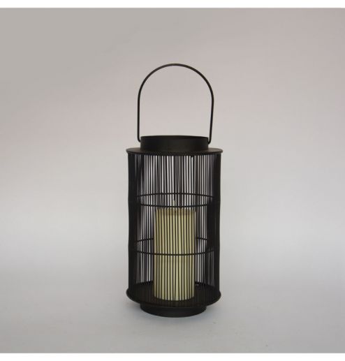 Black Lanterns Iron Wire Candle Holder for Indoor Outdoor Garden Farmhouse Christmas Halloween