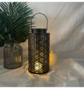 Hollow Metal Snow Pattern Cylinder Candle Holder Wedding Centerpieces Decorative Iron Candlestick Lantern Decor Crafts
