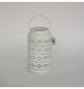 Metal Outdoor For Garden Lantern Indoor Decor Candle Holder Snow Design Christmas Lantern