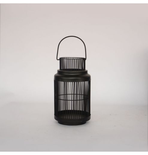 Round Metal Lantern For Wedding Decoration Candle Stand With Hanging Metal Wire Lanterns For Home Decor