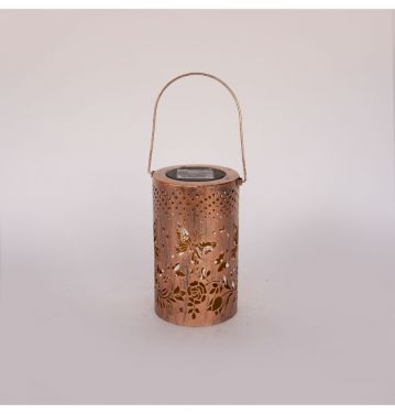 Metal Ornaments Creative Hollowed out Wind Lamp Home Decoration Small Solar LED Light JL230006