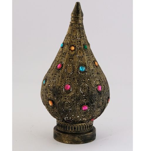 Home Decor Creative Jewelry Lamp Standing Floor Iron Wire Weave Flower Luxury Turkish Floor Lamp