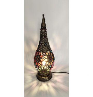 Handmade Metal Table Lighting Jewelry Colorful Retro Lantern Indian Lamp JL200007