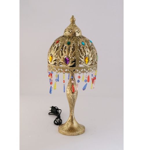 Moroccan Style Lamp Desk Lamps Base Vintage Reading Lamp Handmade Flower Light