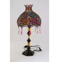 Moroccan Multiple Jewelled Table Desk Lamp Indian Design Vintage Bedside Lamp 