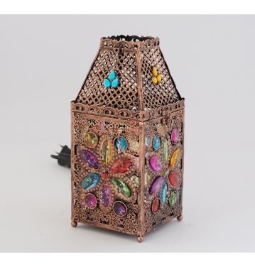 Handmade Desk Lamp Moroccan Bedside Lamp Vintage Muti-color Lantern Lamp JL200052