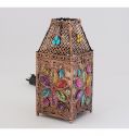 Handmade Desk Lamp Moroccan Bedside Lamp Vintage Muti-color Lantern Lamp 
