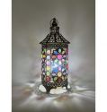 Classical Nordic Style Table Lamp Luxury Decorative Iron Moroccan with Acrylic for Living Room Home Decor 