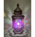 Decor Colored Handmade Antique Moroccan Lantern Iron Table Lamp Indoor Outdoor Floor Light 